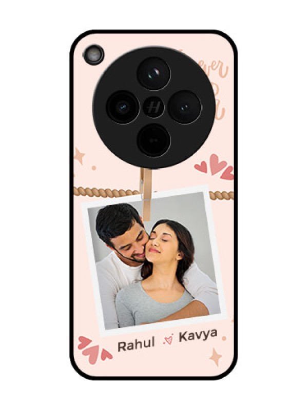 Custom Find X8 5G Custom Glass Phone Case - Forever And Ever Love Design