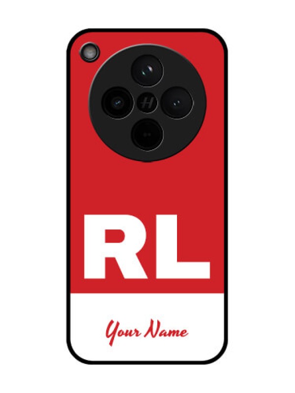 Custom Find X8 5G Custom Glass Phone Case - Dual Tone Custom Text Design