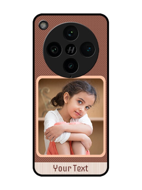 Custom Find X8 Pro 5G Custom Glass Phone Case - Simple Pic Upload Design