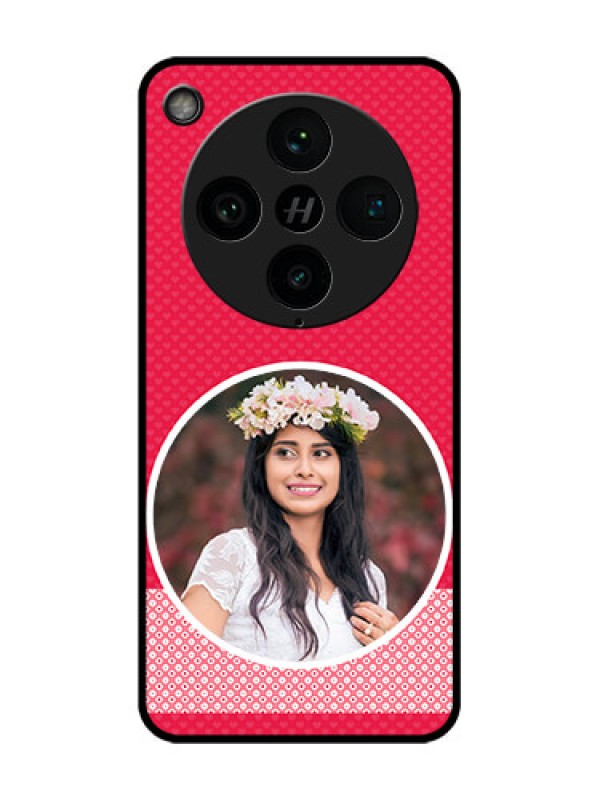 Custom Find X8 Pro 5G Custom Glass Phone Case - Pink Color Pattern Design