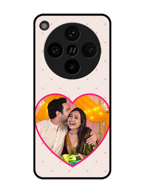 Custom Find X8 Pro 5G Custom Glass Phone Case - Heart Shape Design