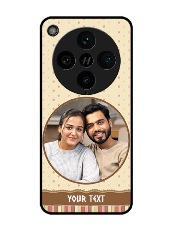 Custom Find X8 Pro 5G Custom Glass Phone Case - Brown Dotted Mobile Case Design
