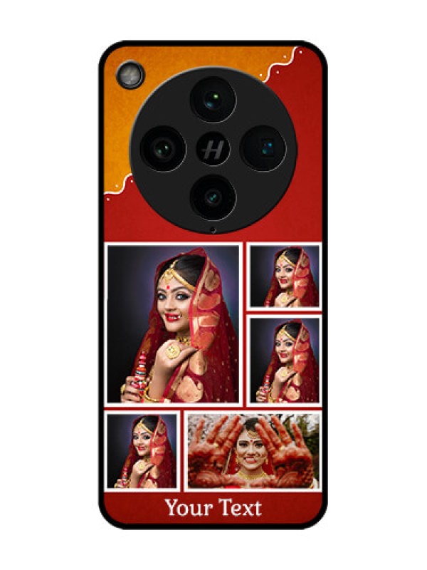 Custom Find X8 Pro 5G Custom Glass Phone Case - Wedding Pic Upload Design