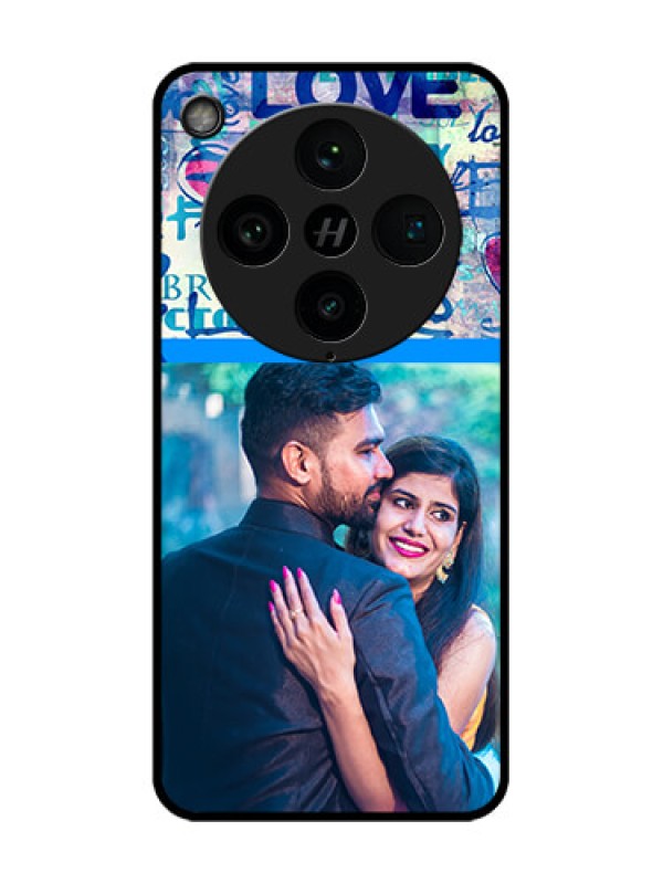 Custom Find X8 Pro 5G Custom Glass Phone Case - Colorful Love Design