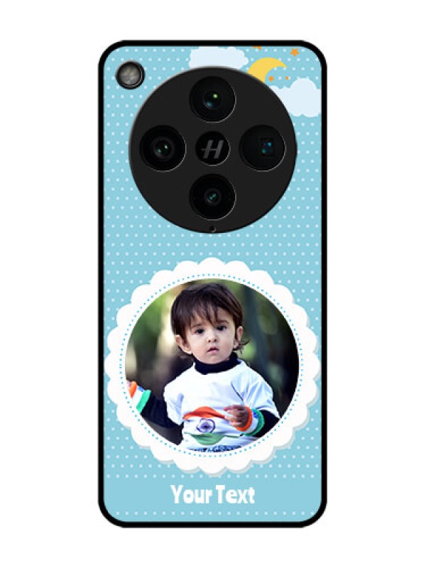 Custom Find X8 Pro 5G Custom Glass Phone Case - Violet Pattern Design