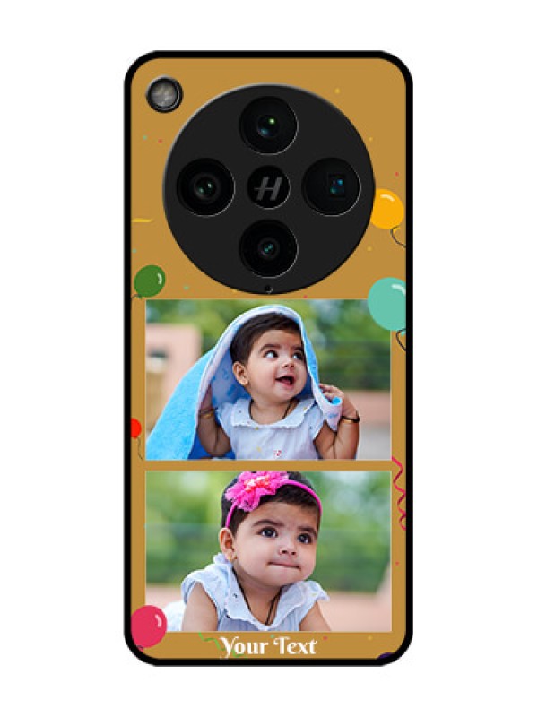Custom Find X8 Pro 5G Custom Glass Phone Case - Image Holder With Birthday Celebrations Design