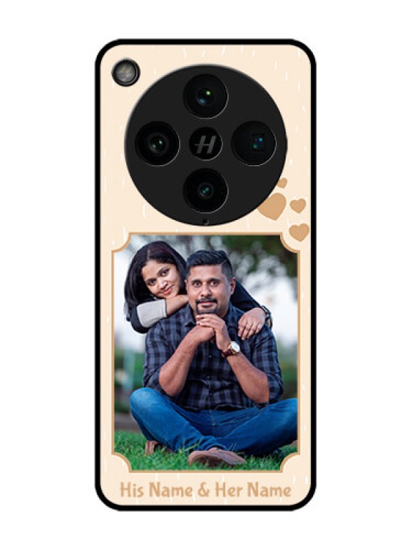 Custom Find X8 Pro 5G Custom Glass Phone Case - With Confetti Love Design