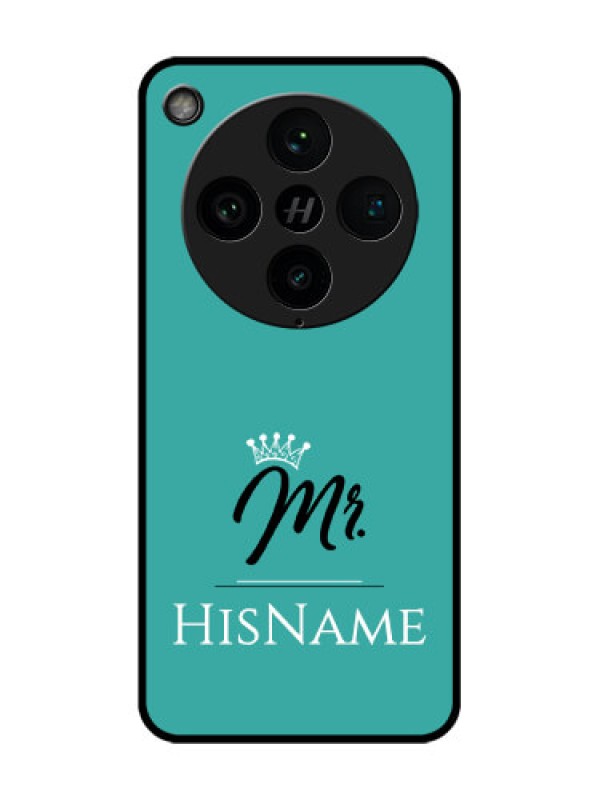 Custom Find X8 Pro 5G Custom Glass Phone Case - Mr With Name Design