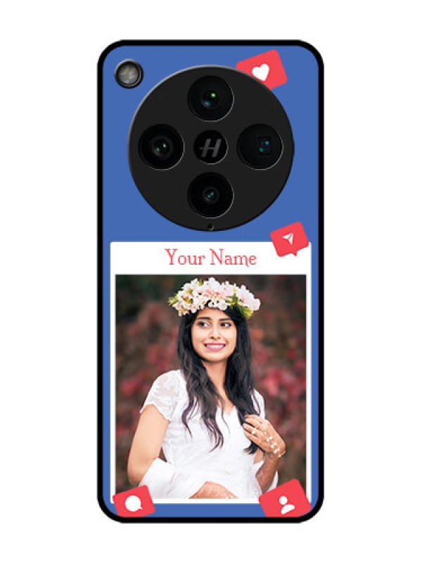 Custom Find X8 Pro 5G Custom Glass Phone Case - Like Share And Comment Design