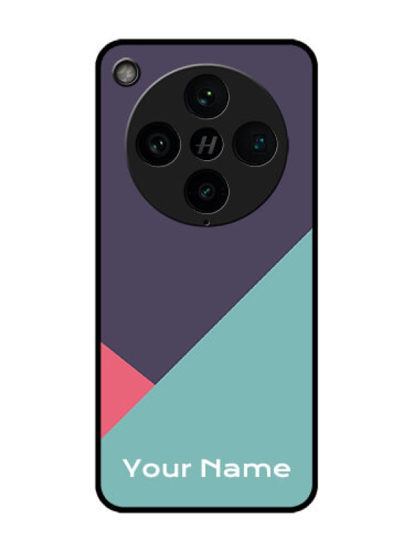 Custom Find X8 Pro 5G Custom Glass Phone Case - Tri Color Abstract Design