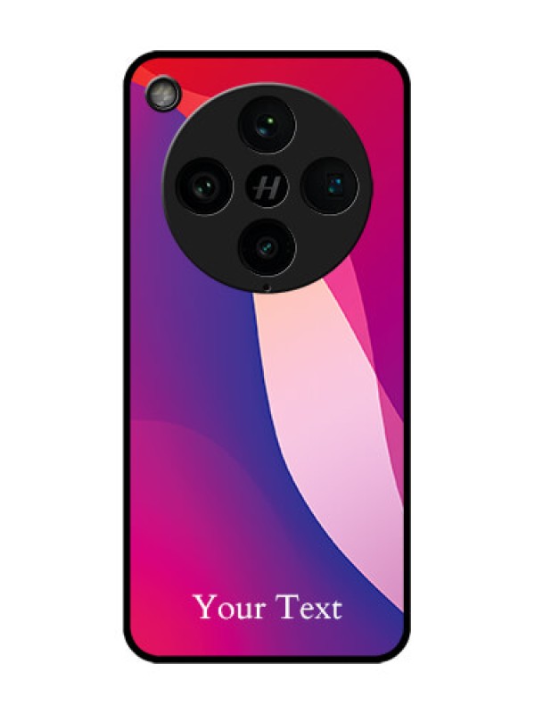 Custom Find X8 Pro 5G Custom Glass Phone Case - Digital Abstract Overlap Design