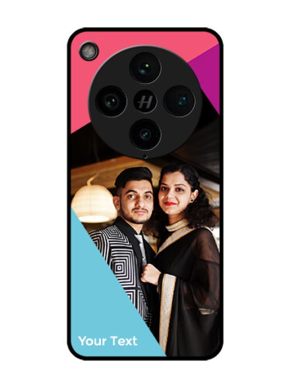 Custom Find X8 Pro 5G Custom Glass Phone Case - Stacked Triple Colour Design