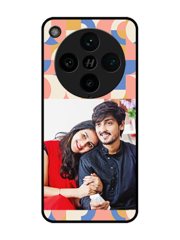 Custom Find X8 Pro 5G Custom Glass Phone Case - Semi - Circle Maze Pattern Design