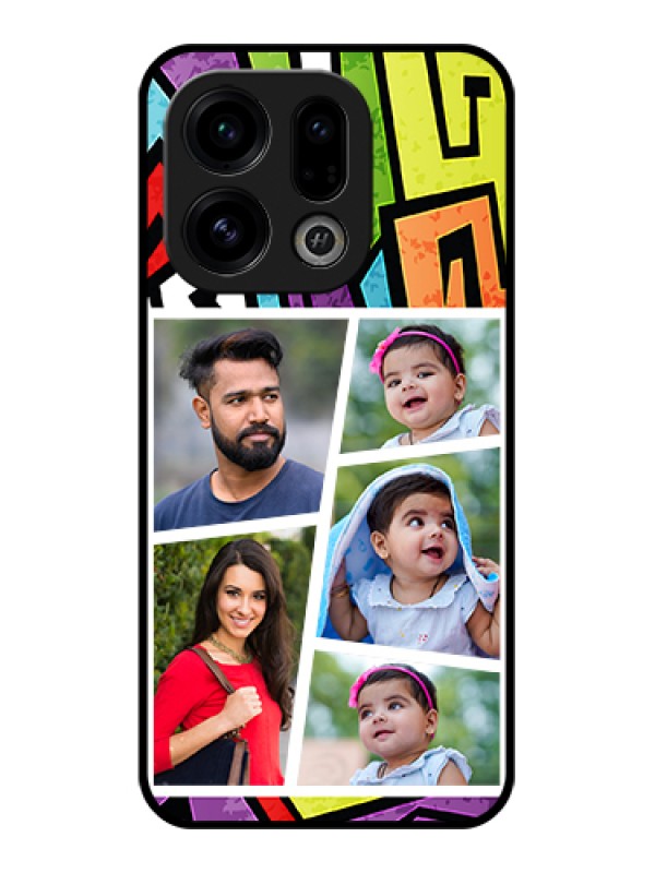 Custom Oppo Find X9 5G Custom Glass Phone Case - Graffiti Pattern Design