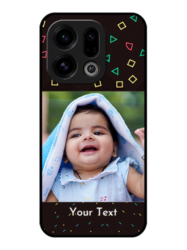 Custom Oppo Find X9 5G Custom Glass Phone Case - With Confetti Birthday Design
