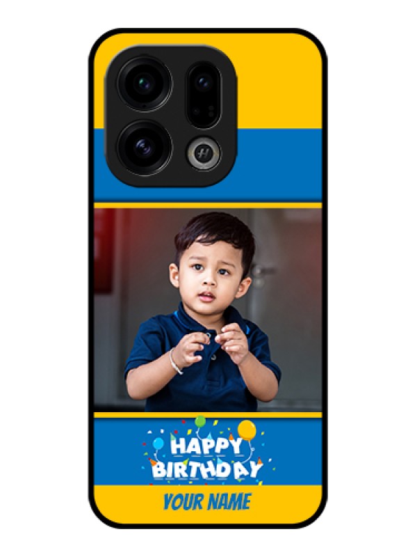 Custom Oppo Find X9 5G Custom Glass Phone Case - Birthday Wishes Design