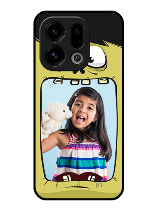 Custom Oppo Find X9 5G Custom Glass Phone Case - Cartoon Monster Back Case Design