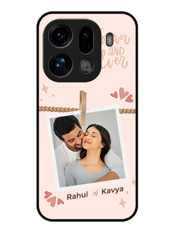 Custom Oppo Find X9 Pro 5G Custom Glass Phone Case - Forever And Ever Love Design