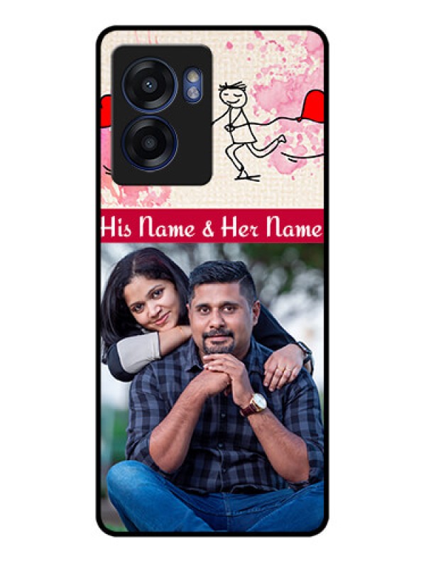 Custom Oppo K10 5G Photo Printing on Glass Case - You and Me Case Design