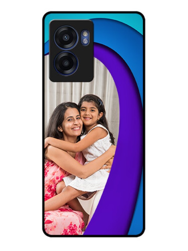 Custom Oppo K10 5G Photo Printing on Glass Case - Simple Pattern Design