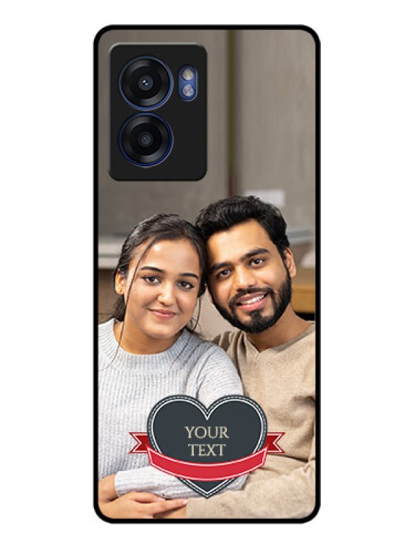 Custom Oppo K10 5G Custom Glass Phone Case - Just Married Couple Design