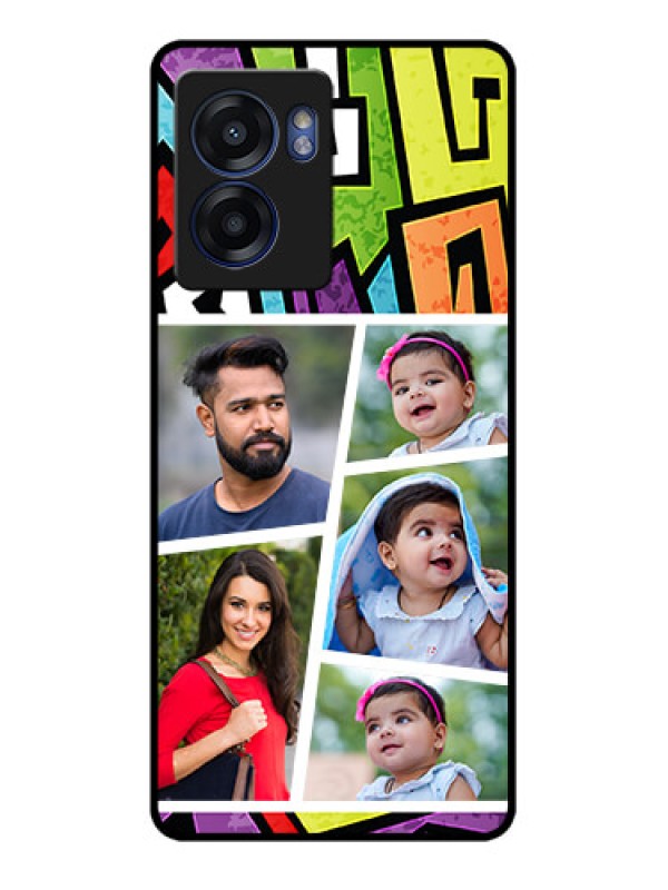 Custom Oppo K10 5G Custom Glass Phone Case - Graffiti pattern Design
