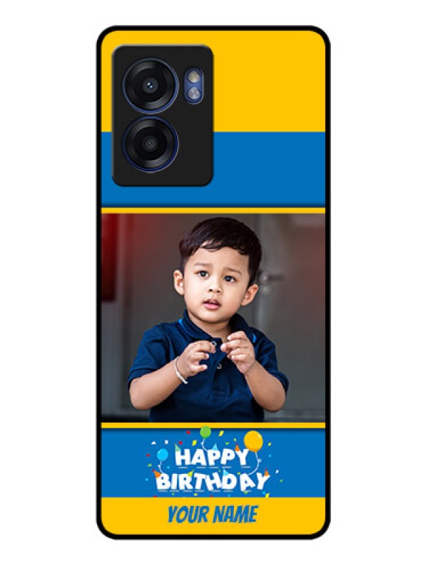 Custom Oppo K10 5G Custom Glass Mobile Case - Birthday Wishes Design