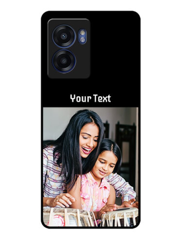Custom Oppo K10 5G Photo with Name on Glass Phone Case