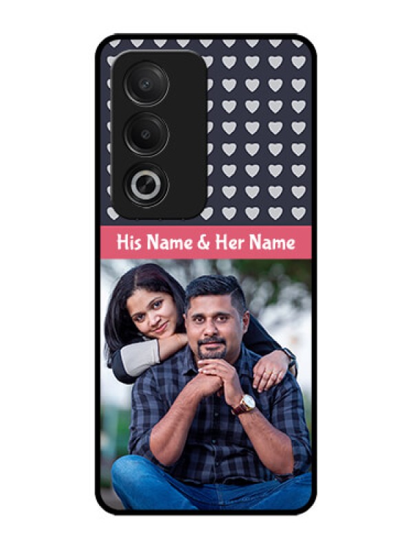 Custom Oppo K12x 5G Custom Glass Phone Case - Love Symbols Design