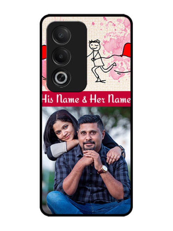 Custom Oppo K12x 5G Custom Glass Phone Case - You And Me Case Design
