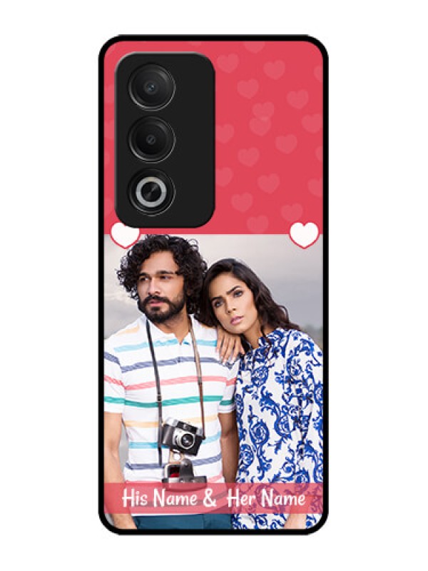 Custom Oppo K12x 5G Custom Glass Phone Case - Simple Love Design