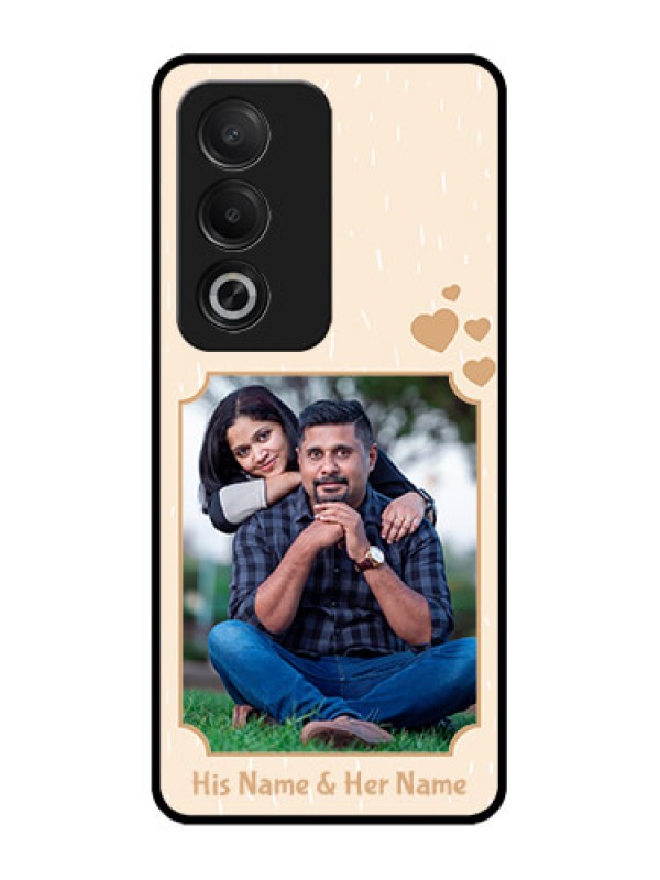 Custom Oppo K12x 5G Custom Glass Phone Case - With Confetti Love Design
