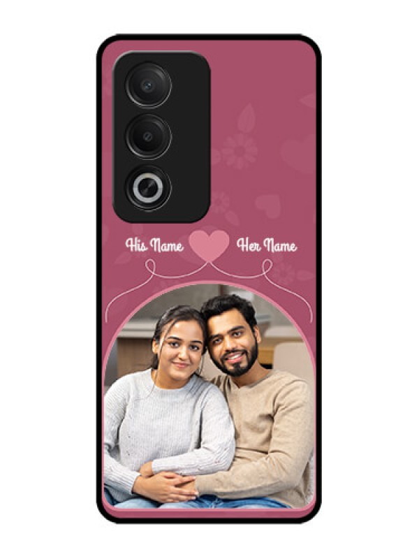 Custom Oppo K12x 5G Custom Glass Phone Case - Love Floral Design