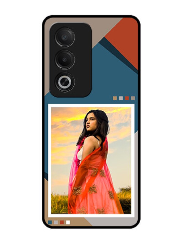 Custom Oppo K12x 5G Custom Glass Phone Case - Retro Color Pallet Design
