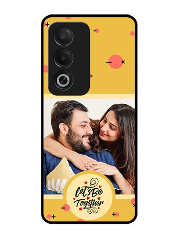 Custom Oppo K12x 5G Custom Glass Phone Case - Lets Be Together Design