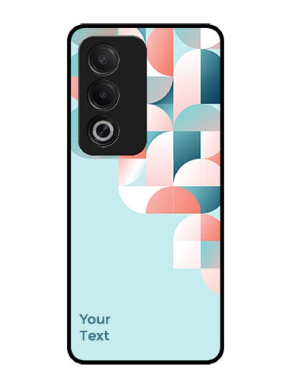 Custom Oppo K12x 5G Custom Glass Phone Case - Stylish Semi - Circle Pattern Design