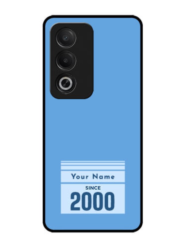Custom Oppo K12x 5G Custom Glass Phone Case - Custom Year Of Birth Design