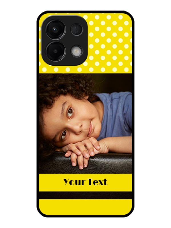 Custom Oppo K13 5G Custom Glass Phone Case - Bright Yellow Case Design