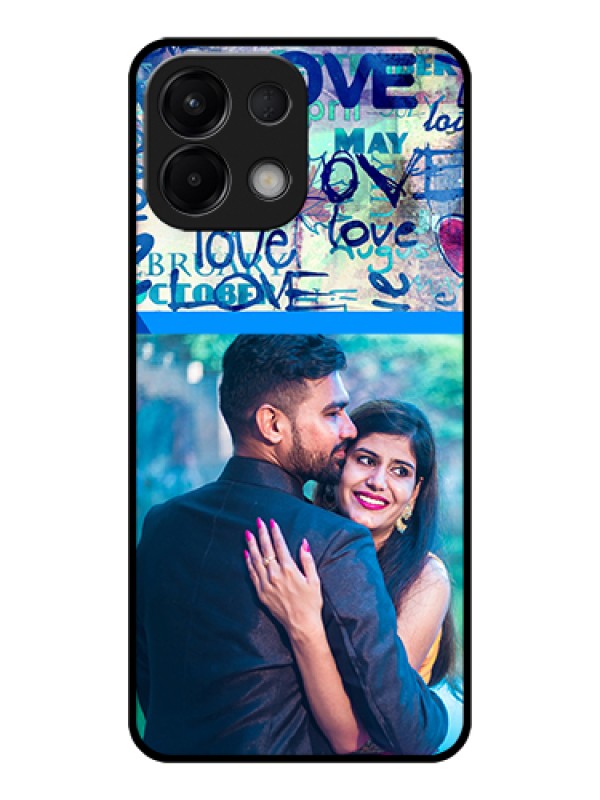 Custom Oppo K13 5G Custom Glass Phone Case - Colorful Love Design
