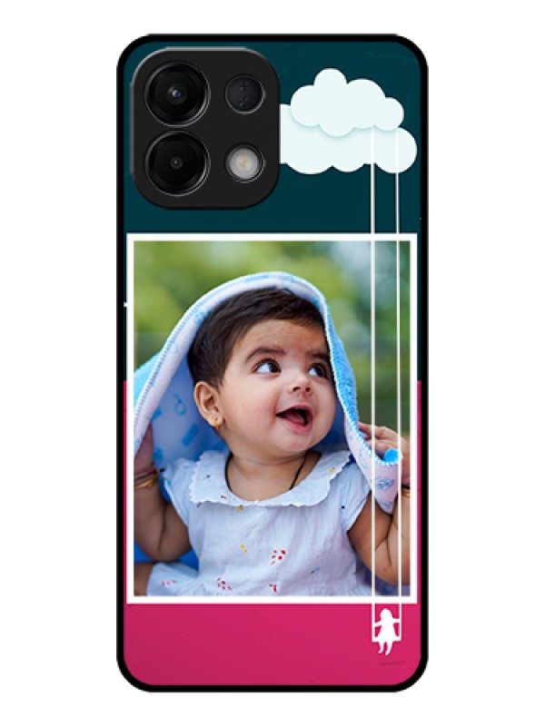 Custom Oppo K13 5G Custom Glass Phone Case - Cute Girl With Cloud Design