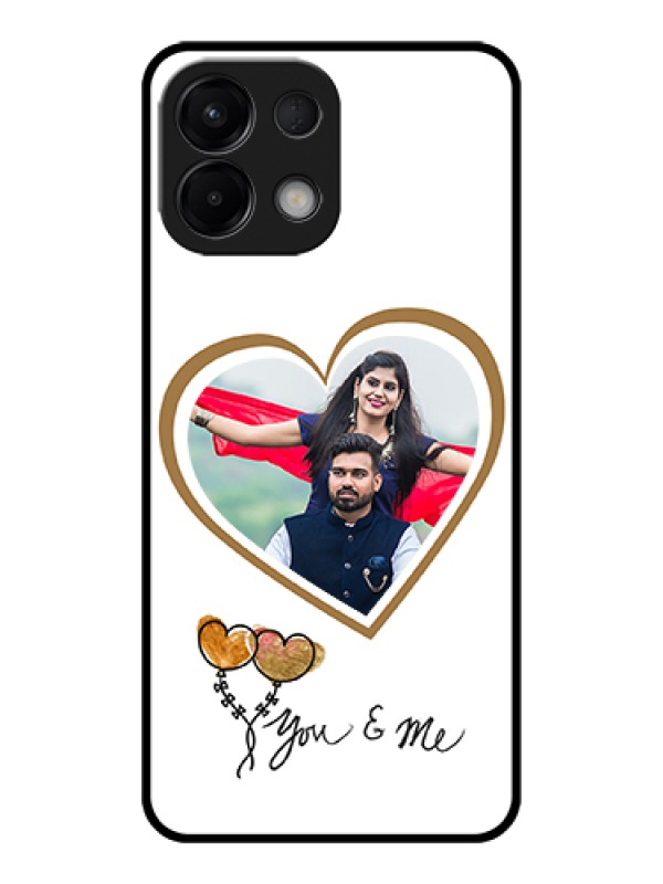 Custom Oppo K13 5G Custom Glass Phone Case - You & Me Design