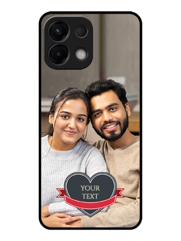 Custom Oppo K13 5G Custom Glass Phone Case - Just Married Couple Design