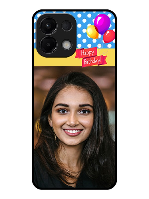 Custom Oppo K13 5G Custom Glass Phone Case - Happy Birthday Design