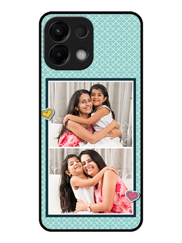 Custom Oppo K13 5G Custom Glass Phone Case - 2 Image Holder With Pattern Design