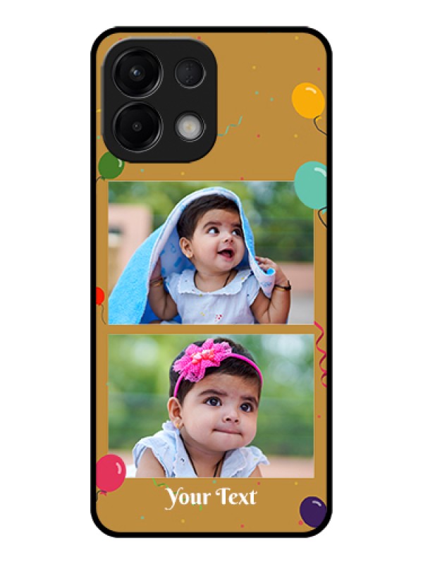 Custom Oppo K13 5G Custom Glass Phone Case - Image Holder With Birthday Celebrations Design