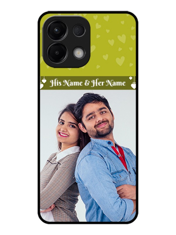 Custom Oppo K13 5G Custom Glass Phone Case - You & Me Heart Design
