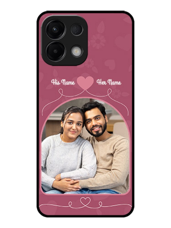 Custom Oppo K13 5G Custom Glass Phone Case - Love Floral Design
