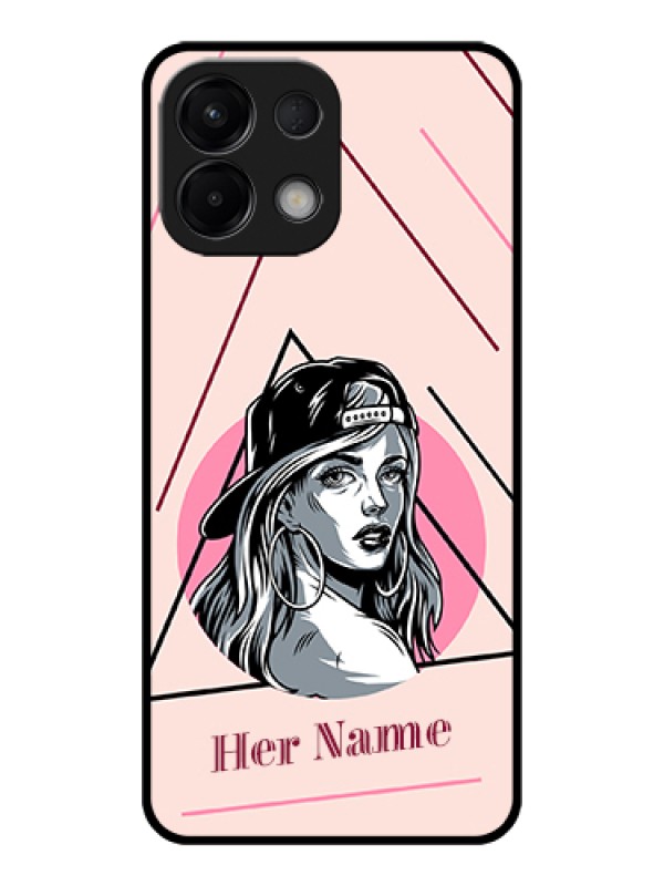 Custom Oppo K13 5G Custom Glass Phone Case - Rockstar Girl Design