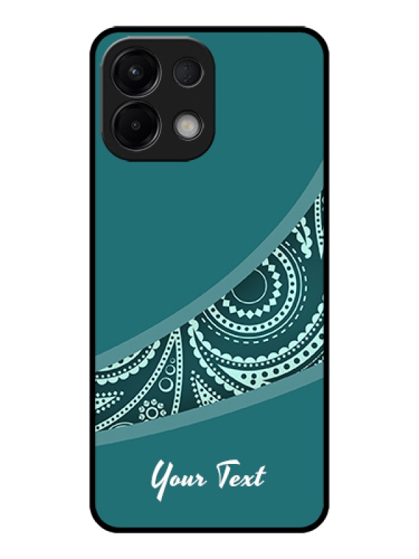 Custom Oppo K13 5G Custom Glass Phone Case - Semi Visible Floral Design