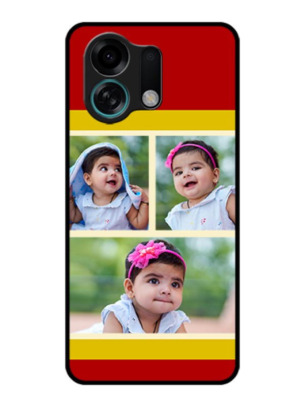 Custom Oppo K13 Turbo 5G Custom Glass Phone Case - Multiple Pic Upload Design